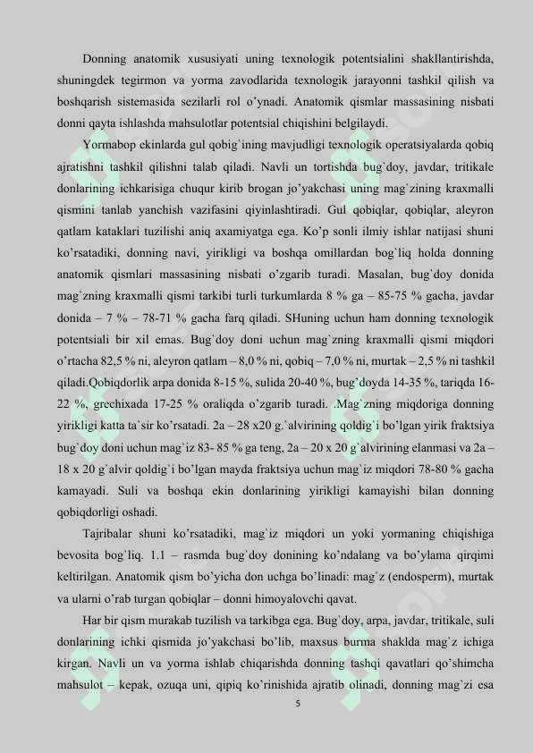 DON MAHSULOTLARI (kurs ishi) 5