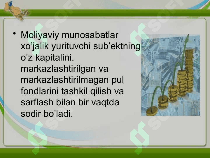 Moliyaviy bozorning mohiyati  zarurligi asosiy vazifalari va turlari 2