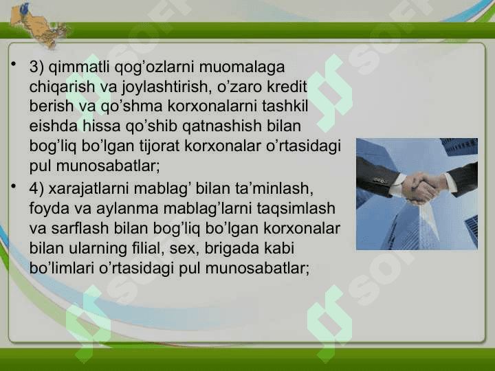 Moliyaviy bozorning mohiyati  zarurligi asosiy vazifalari va turlari 4