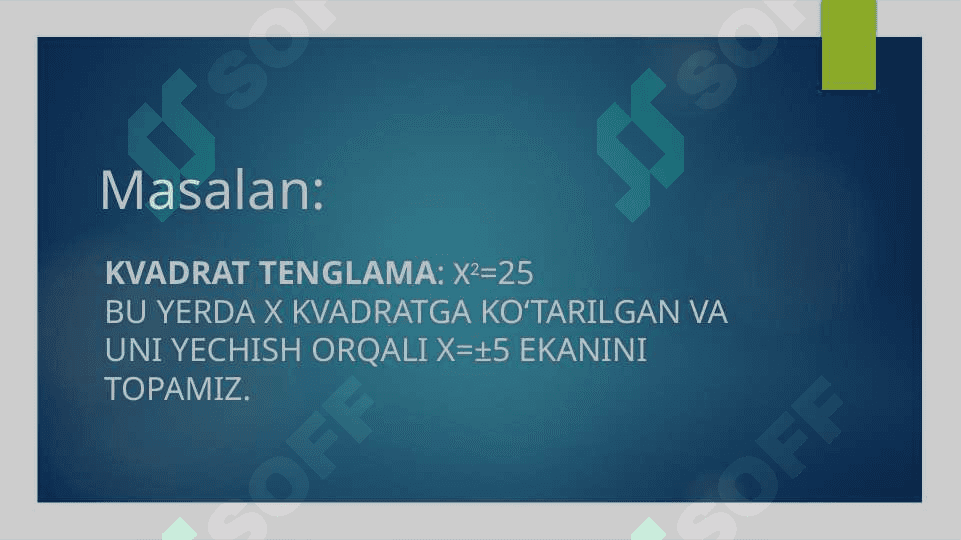 Mavzu:Daraja qatnashgan tengsizlik va tenglamalar 4