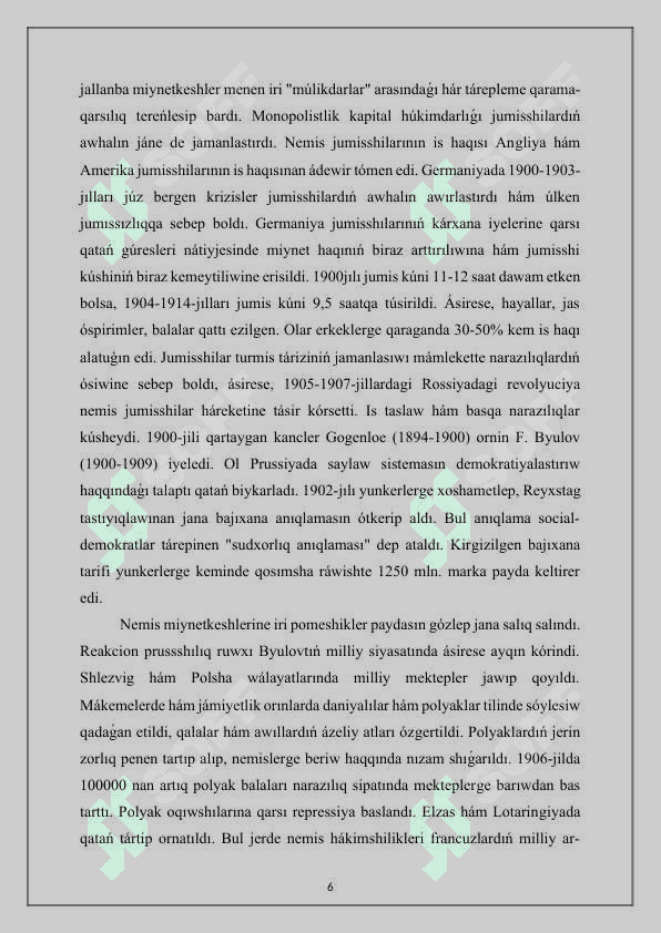 XX ASIR BASLARINDA GERMANIYA 6