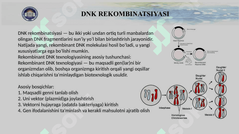 TIBBIYOTDA DNK REKOMBINANTLARNI QO'LLANILISHI. 3