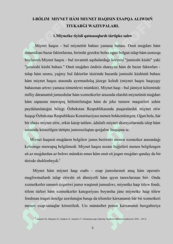 Miynet haqi tólem esabi 5
