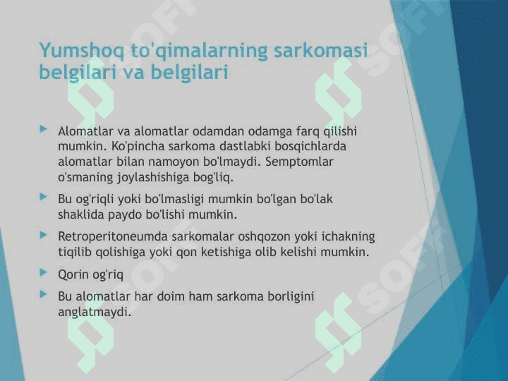 Yumshoq toʻqima sarkomasi 4