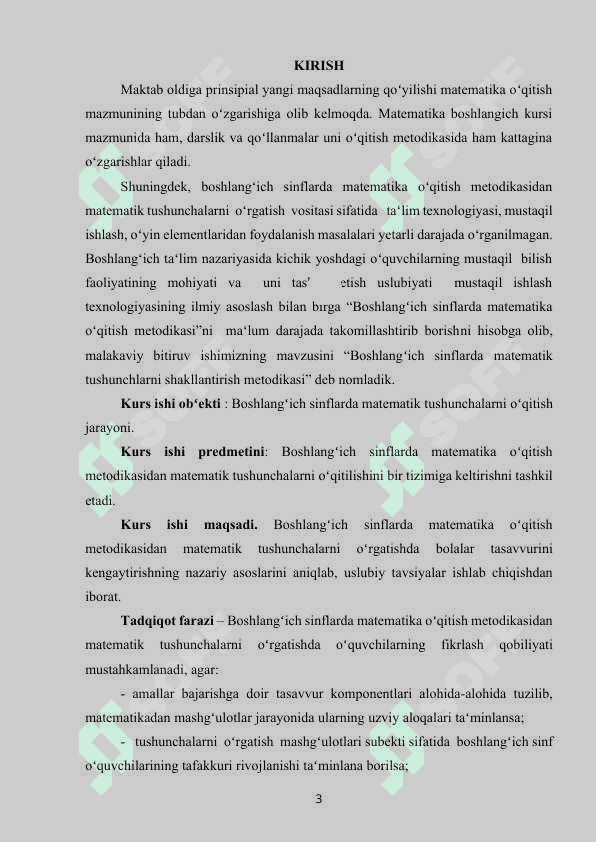 BOSHLANG’ICH SINFLARDA MATЕMATIKADAN TAFAKKURNI, MANTIQIY FIKRLASHGA RIVОJLANTIRUVCHI IJОDIY TОPSHIRIQ TARZIDA MASALALAR USTIDA ISHLASH MЕTОDIKASI..docx 2