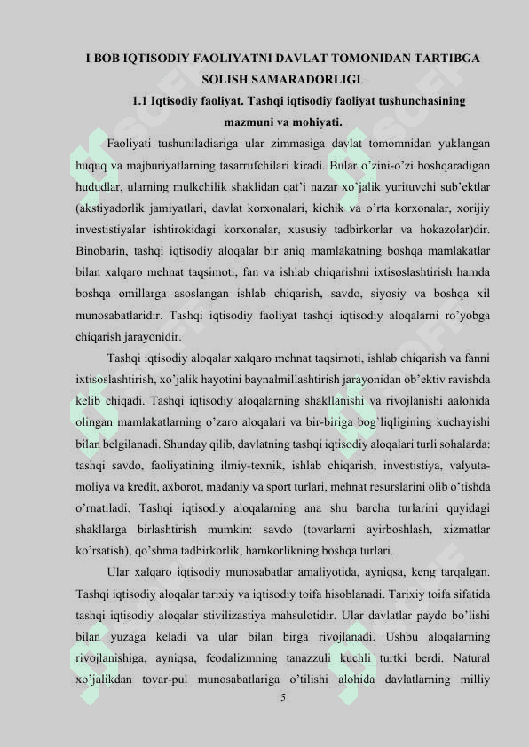 IQTISODIY FAOLIYATNI DAVLAT TOMONIDAN TARTIBGA SOLISH SAMARADORLIGI..docx 4