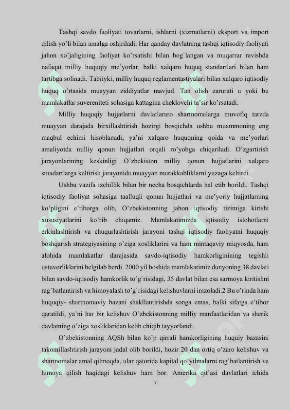 IQTISODIY FAOLIYATNI DAVLAT TOMONIDAN TARTIBGA SOLISH SAMARADORLIGI..docx 6