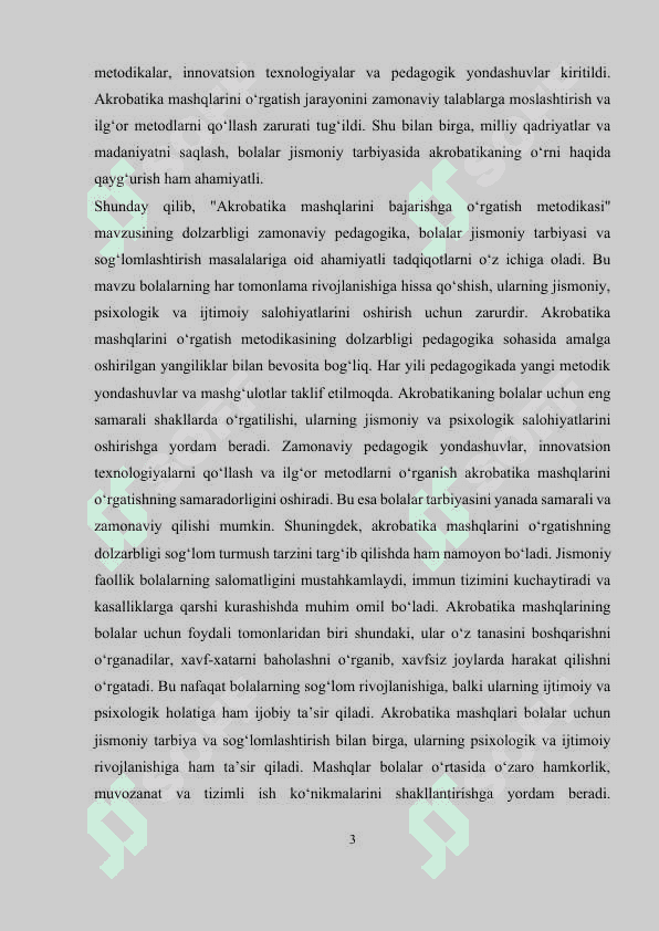 Akrobatika mashqlarini bajarishga o‘rgatish metodikasi 3