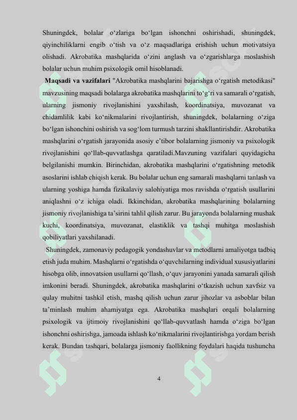 Akrobatika mashqlarini bajarishga o‘rgatish metodikasi 4