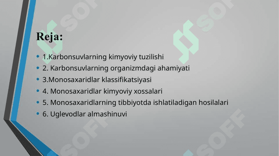 Karbonsuv. Monosaxaridlar 2