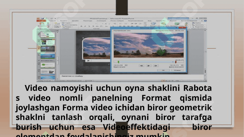 Ovoz va video materiallarga ishlov berish 3