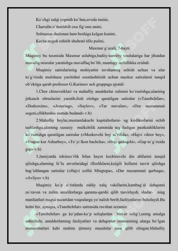 MUQIMIY HAJVIYOTI   SATIRA VA YUMOR 3
