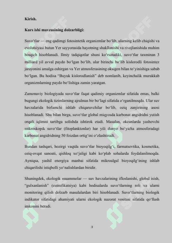 SUVO’TLARNING KELIB CHIQISHI VA EVOLUTSIYASI 3
