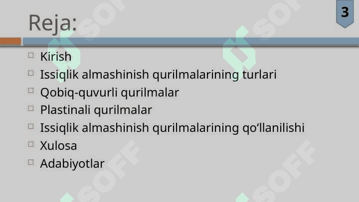 Issiqlik almashinish qurilmalari 2