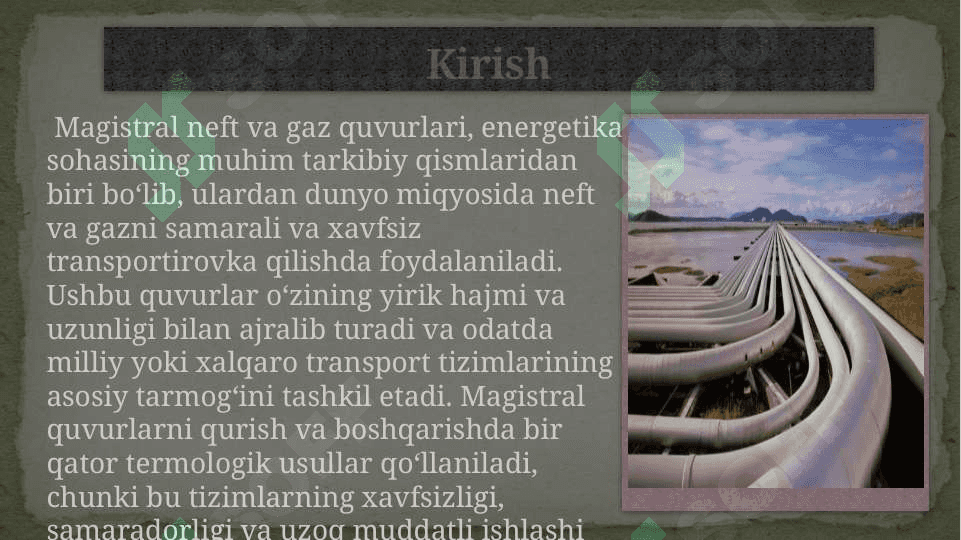 Magistiral neft-gaz quvirlarining  termalogik usullari 3