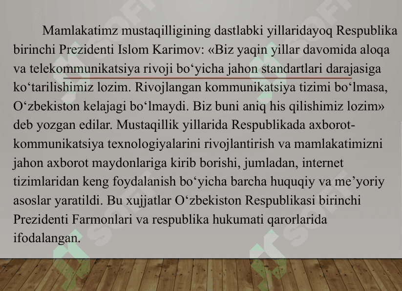 Axborotlashgan jamiyatni 3