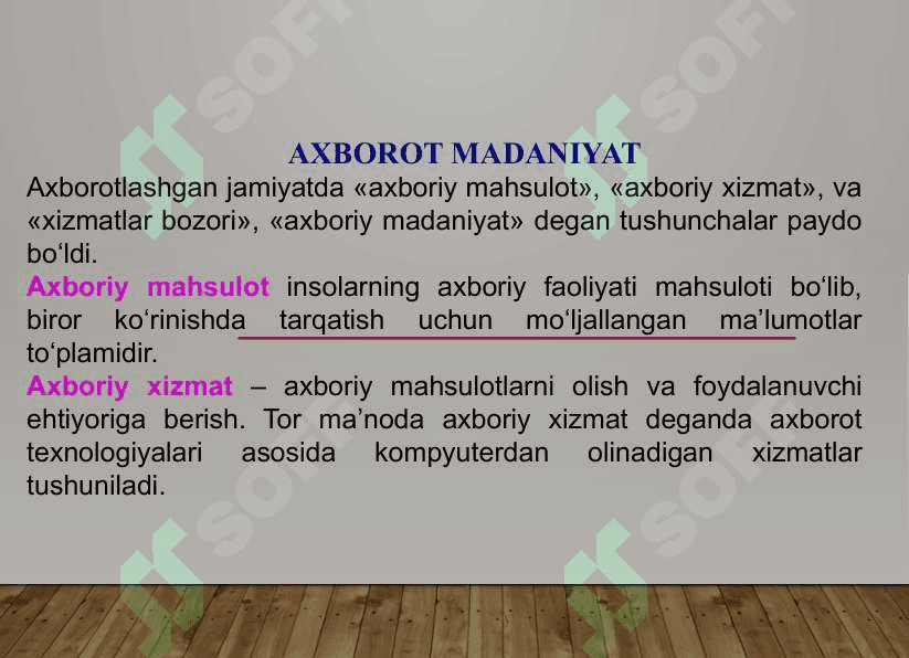 Axborotlashgan jamiyatni 4