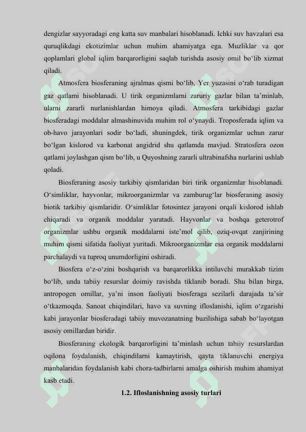 Biosferaning ifloslanishi va uning oldini olish masalasi 7