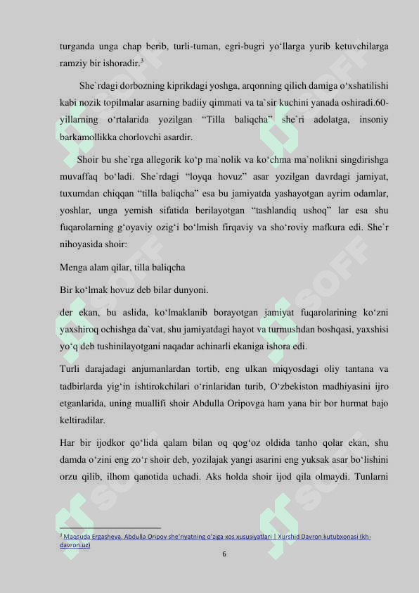 Kurs ishi Abdulla Oripov She'riyati 6
