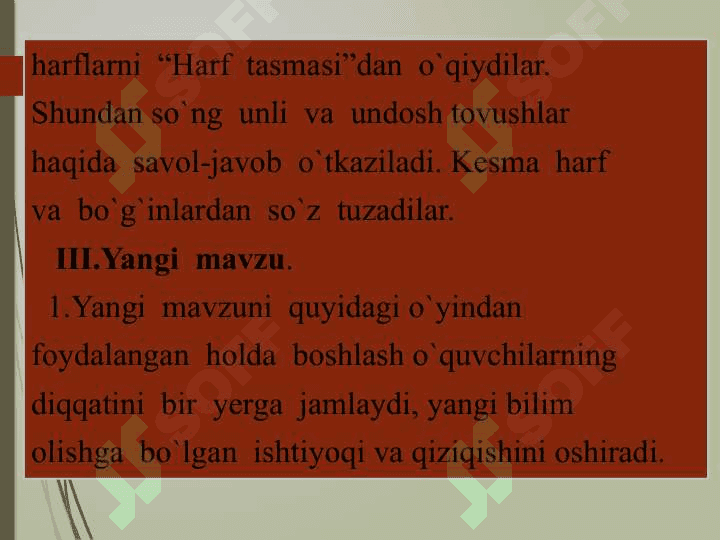 ”L l” tovushi va harfi. 7