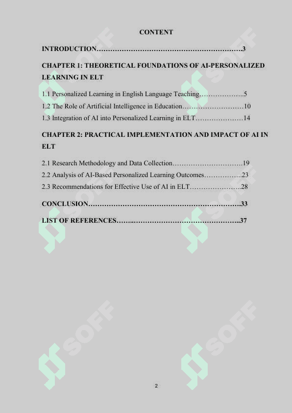 The Effectiveness of AI- Generated Personalized Learning in ELT 2