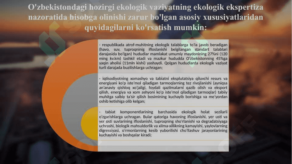 Oʻzbekistondagi ekologik vaziyat 7