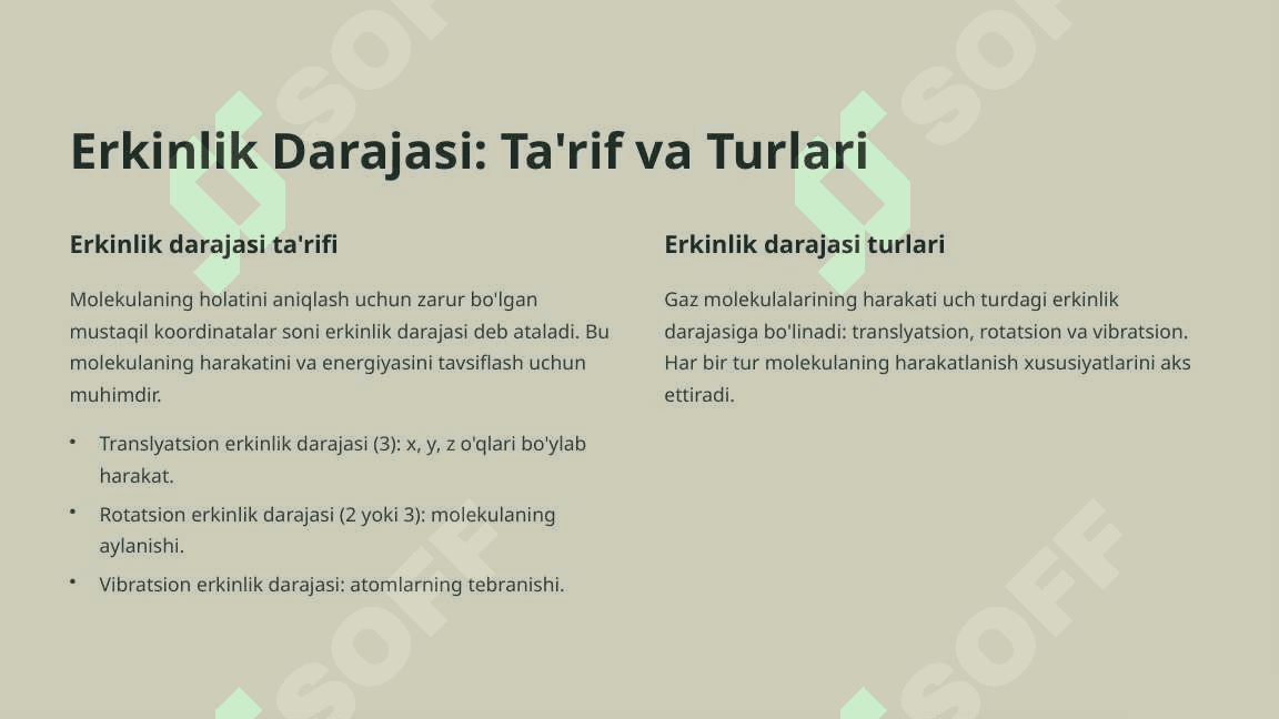 Ideal-gaz-erkinlik-darajasi-Kirish 3