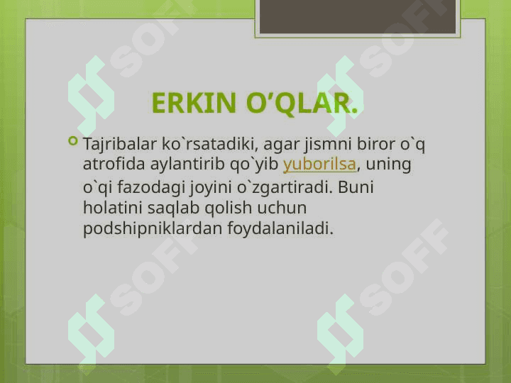 Erkin o’qlar 3