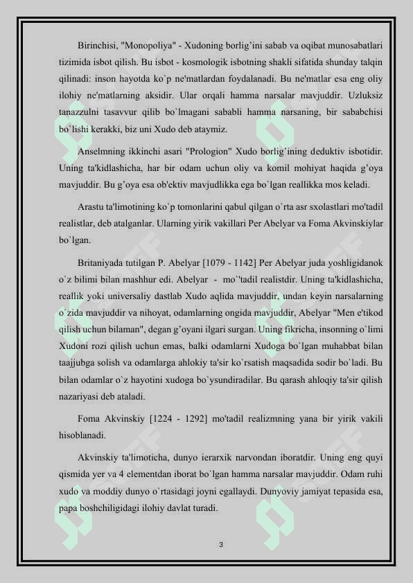 O’rta asr falsafasi haqida. 4