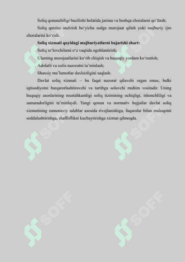 Soliqlar va soliqqa tortish fanidan kurs ishi 6