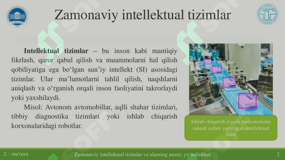 Sun'iy intellekt turlari va zamonaviy intellekt asoslari. 3