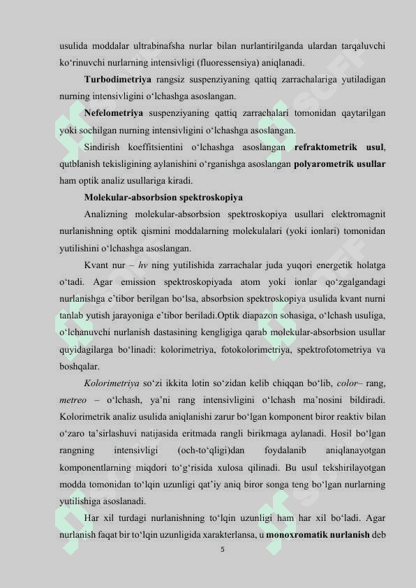 Optik analiz usullari 5