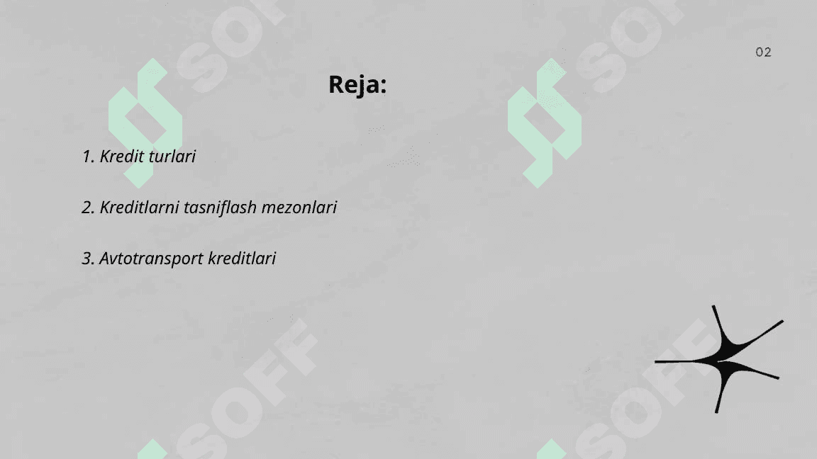 Kreditlarni tasniflanishi va ular bo‘yicha zahira tashkil qilish 2