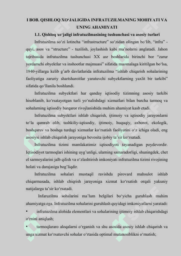 Qishloq xo‘jaligida infratuzilma va uni rivojlantirish yo‘llari 5