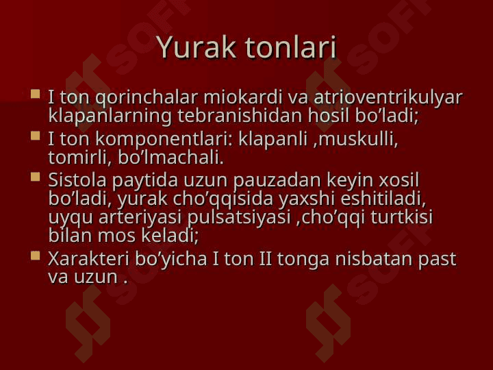 Yurak auskultatsiyasi 5