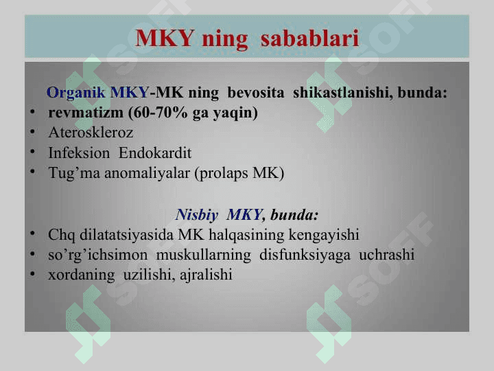 Orttirilgan  Yurak  porogidagi  gemodinamik  o’zgarishlar 4