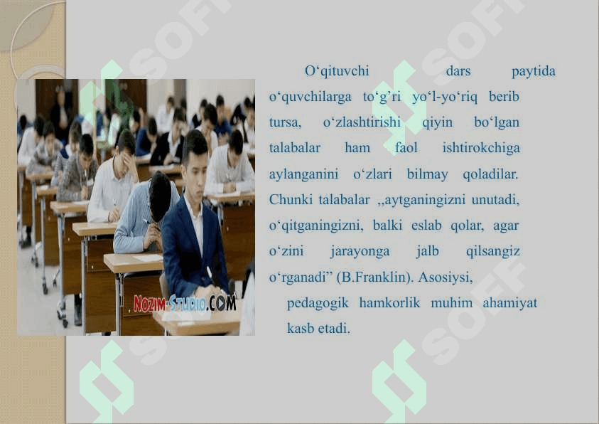 Talabalar bilan o’tkaziladigan amaliy 5