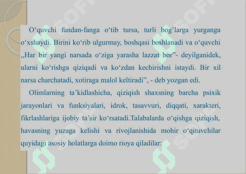 Talabalar bilan o’tkaziladigan amaliy 7