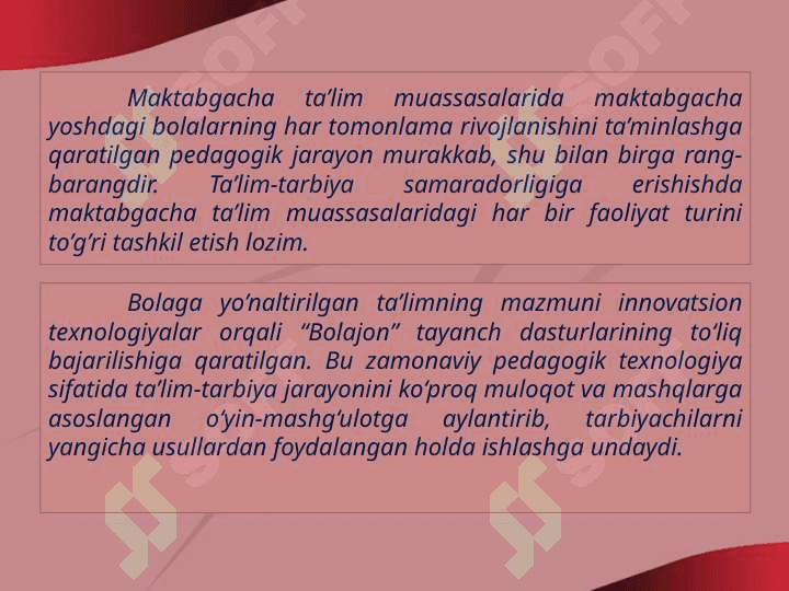 TARBIYACHINING INNOVATSION FAOLIYATI 2