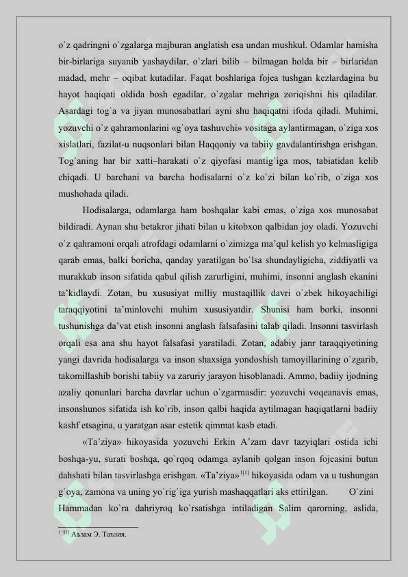 HOZIRGI O`ZBEK NАSRINING JАNR VА USLUB XUSUSIYATLАRI. HIKOYACHILIK 3