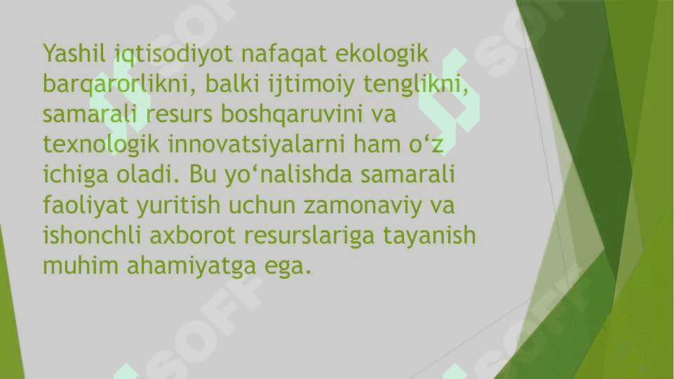 Yashil iqtisodiyotning axborot resurslari 5