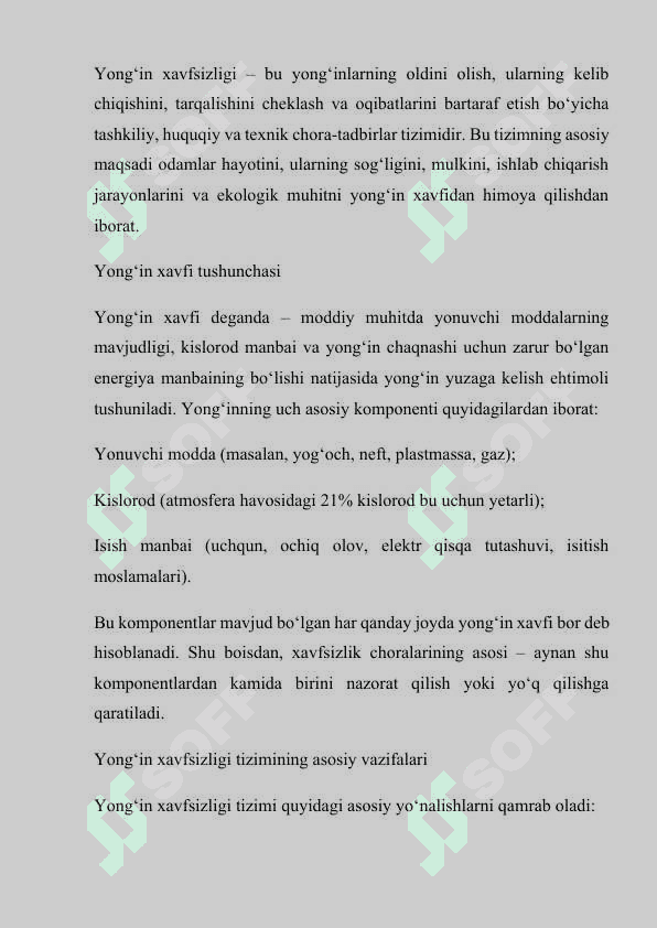 YONG‘IN XAVFSIZLIGINI TA’MINLASH QOIDALARINI ISHLAB CHIQISH TARTIBI 4