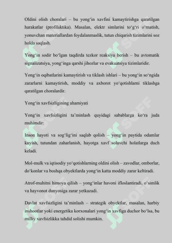 YONG‘IN XAVFSIZLIGINI TA’MINLASH QOIDALARINI ISHLAB CHIQISH TARTIBI 5