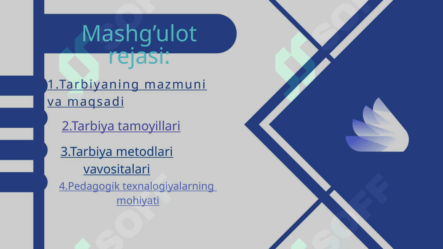 Tarbiya jarayonining shakllari va metodlari 2