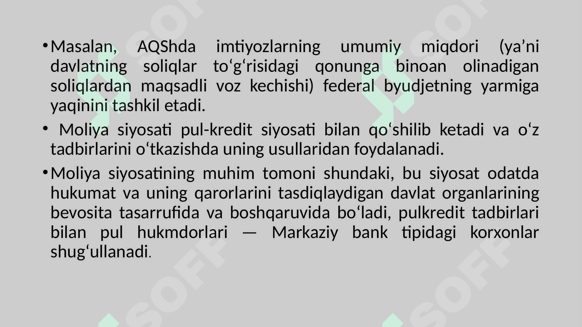 Moliyaviy siyosat va uning shakllari 4