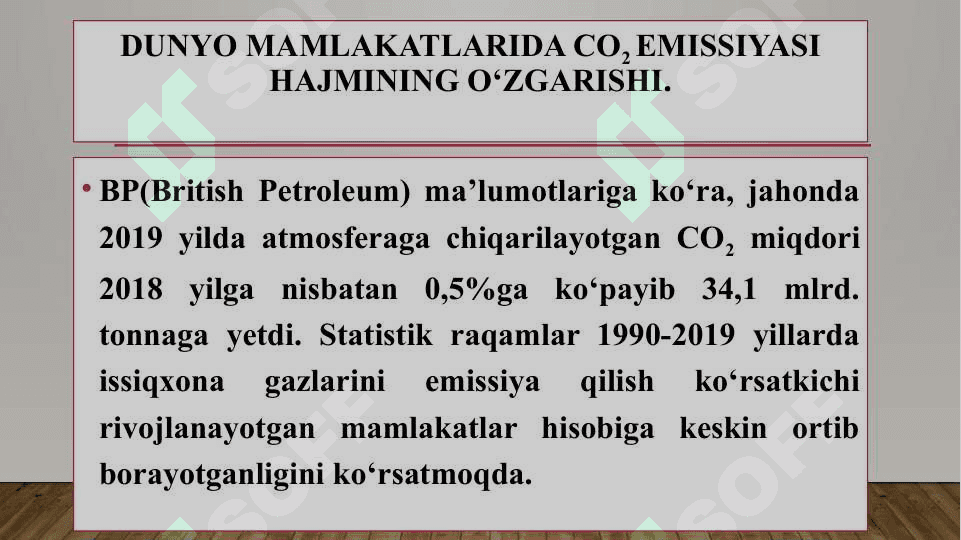 RIVOJLANAYOTGAN MAMLAKATLARDA BARQAROR RIVOJLANISHNI  TAMINLASH VA YASHIL IQTISODIYOTGA O`TISH MUAMMOSI. 4