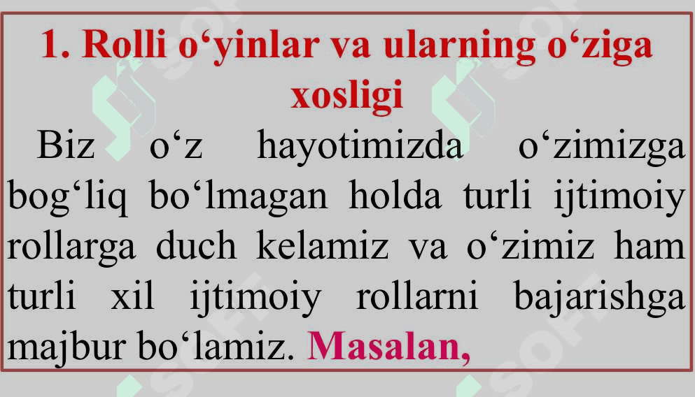 ROLLI O‘YINLARNI O‘TKAZISH QOIDALARI 3
