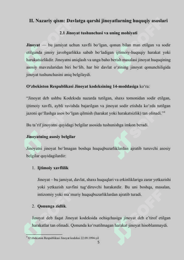 O’zbekiston respublikasiga qarshi jinoyatlar 5
