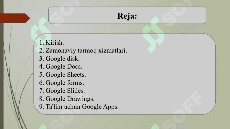 Google drive, Google forms, Google sites dan foydalanish 2