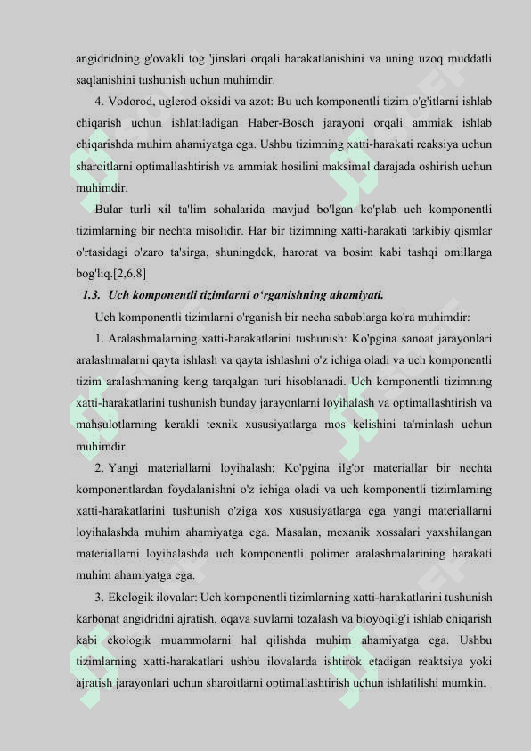 Uch komponentli tizimlar uchun holat diagrammasi kurs ishi 7
